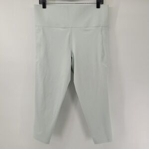 Athleta Salutation Stash 7/8 Tight Womens XL Light Blue Leggings Pockets